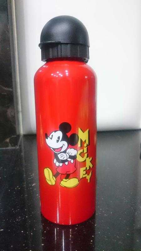 全新 迪士尼 米奇 運動水壺 水壺 卡打車 隨手瓶 紅色
