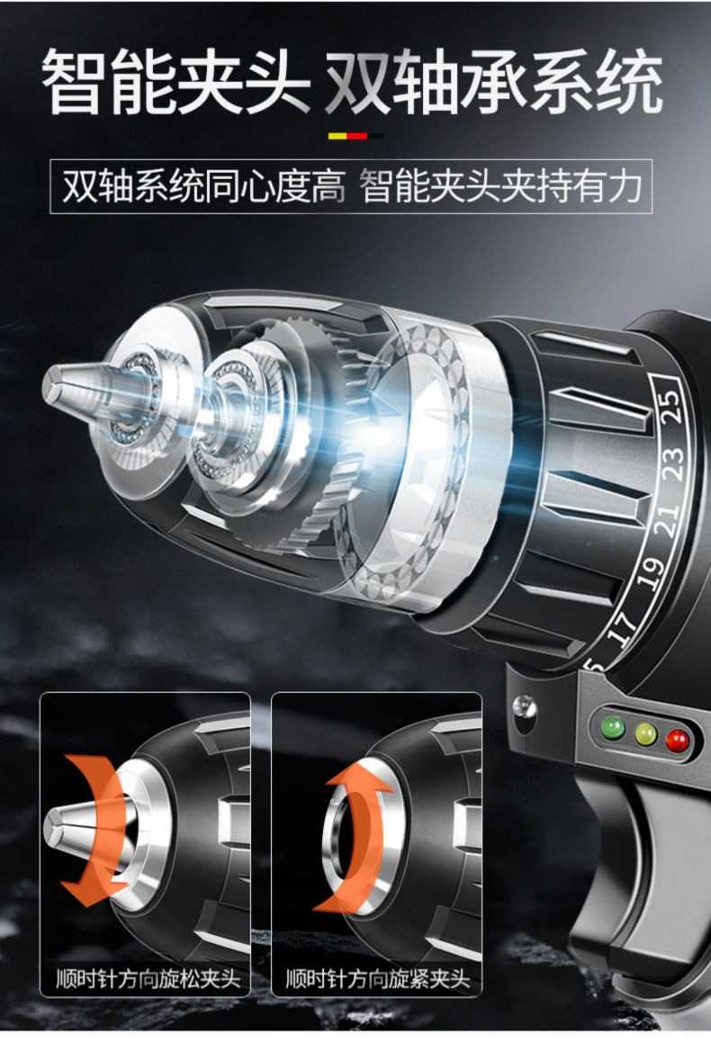 【台灣發貨 電鑽25檔 送配件組 】南威42VF電動 電鑽 速鋰 電鑽充電電鑽 電動工具 螺絲起子震動 電動起子