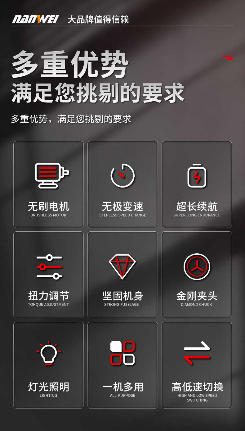 【台灣出貨 送配件組】工業級無刷沖擊款電鑽 16.8V 80N.M手電鑽 充電鑽 手槍鑽 電動螺絲刀衝擊鑽