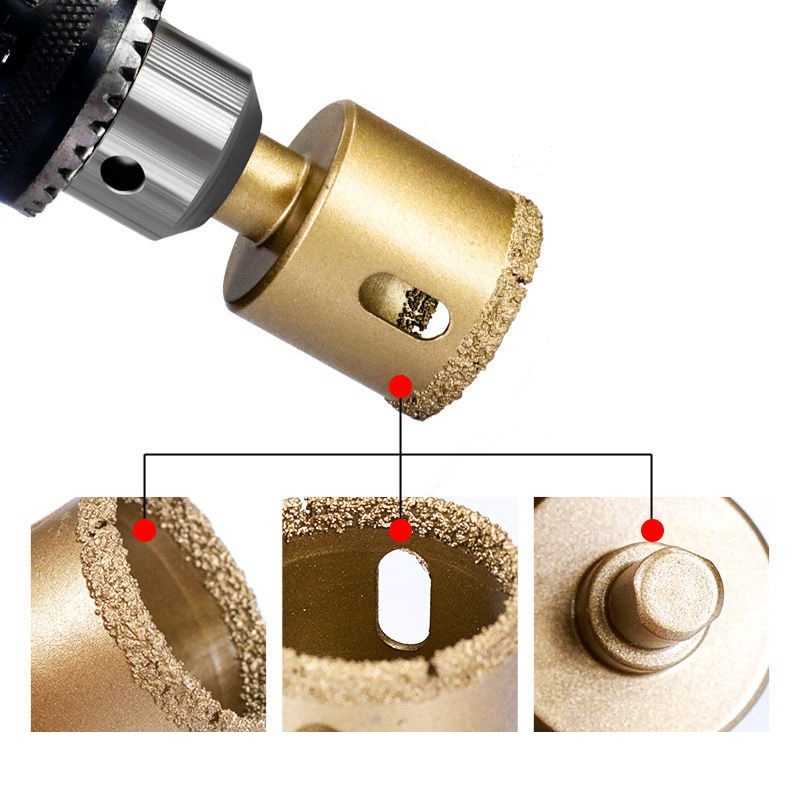 【Komori森森機具】玻璃開孔鑽12件組 6 - 35mm 磁磚 鑽頭 大理石開孔 花鋼石 磚頭 水泥 乾濕兩用