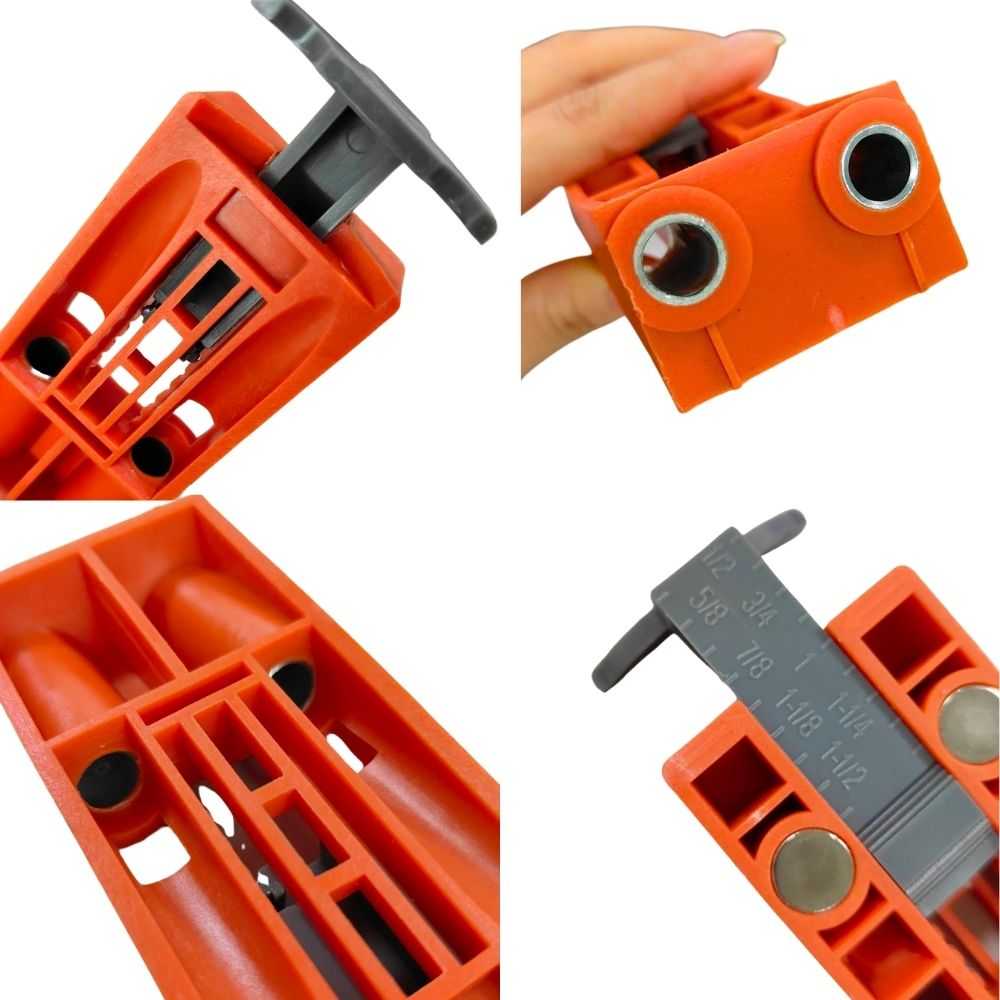 【Komori 森森機具】木工斜孔定位器 帶磁性 便攜式定位打孔器 木工鑽孔夾具 工具組 木工配件 螺絲打孔