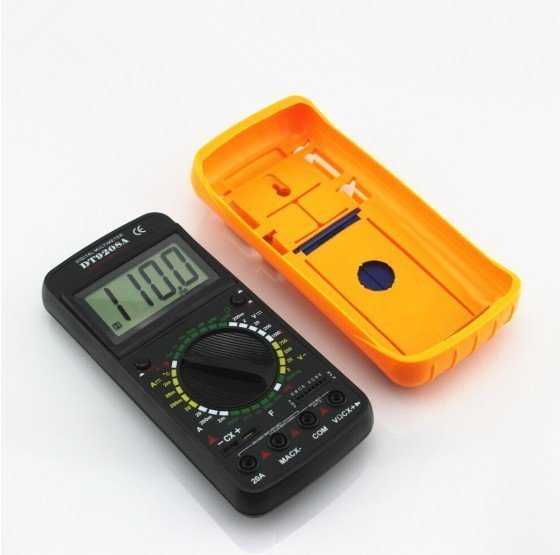 DT-9208A 手持式數字電錶 電子式數位式 三用 電壓電阻電子式三用電錶【森森機具】