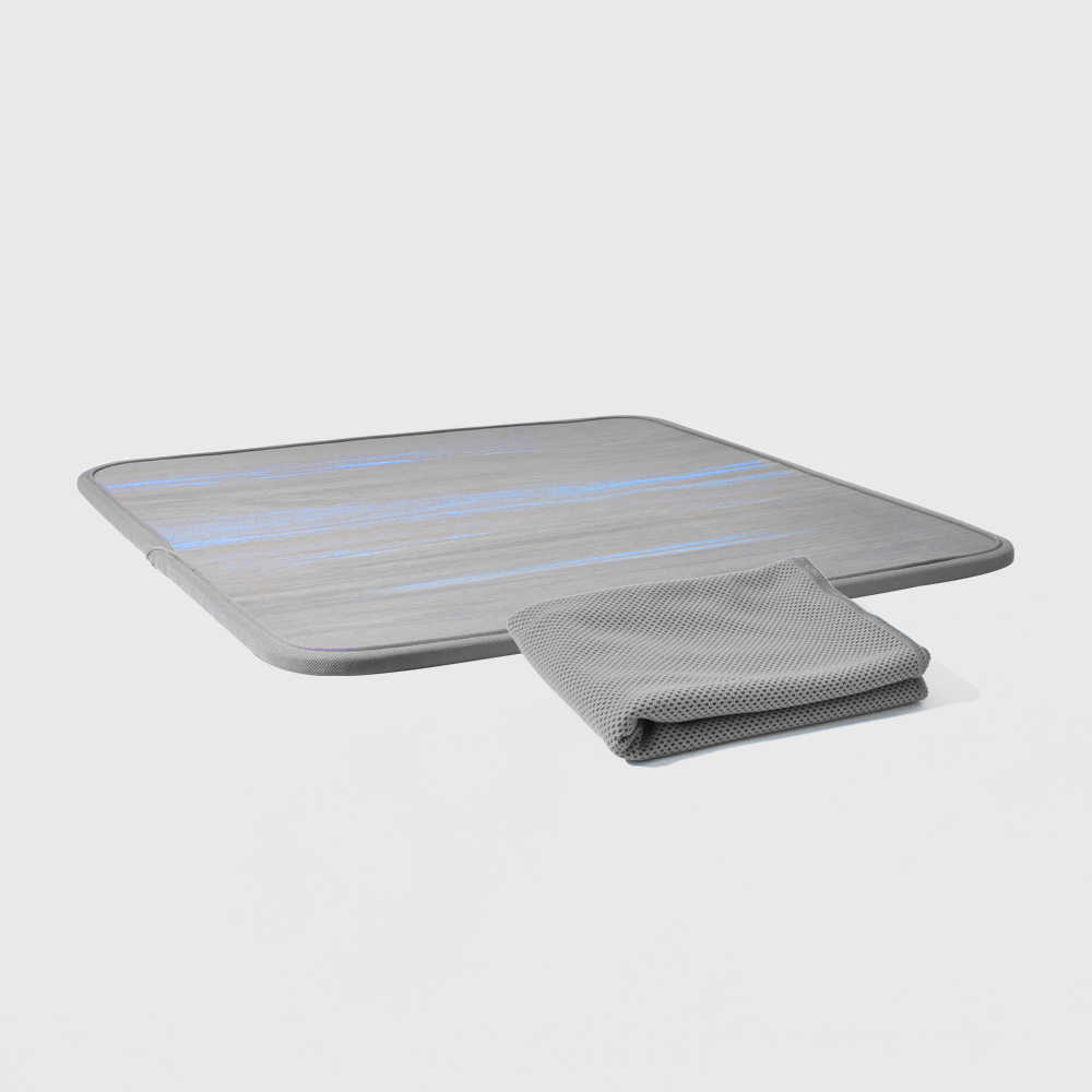 【LOTUS】2件組 台灣製避震緩衝超慢跑墊 55.5x55.5x1.2公分+運動毛巾