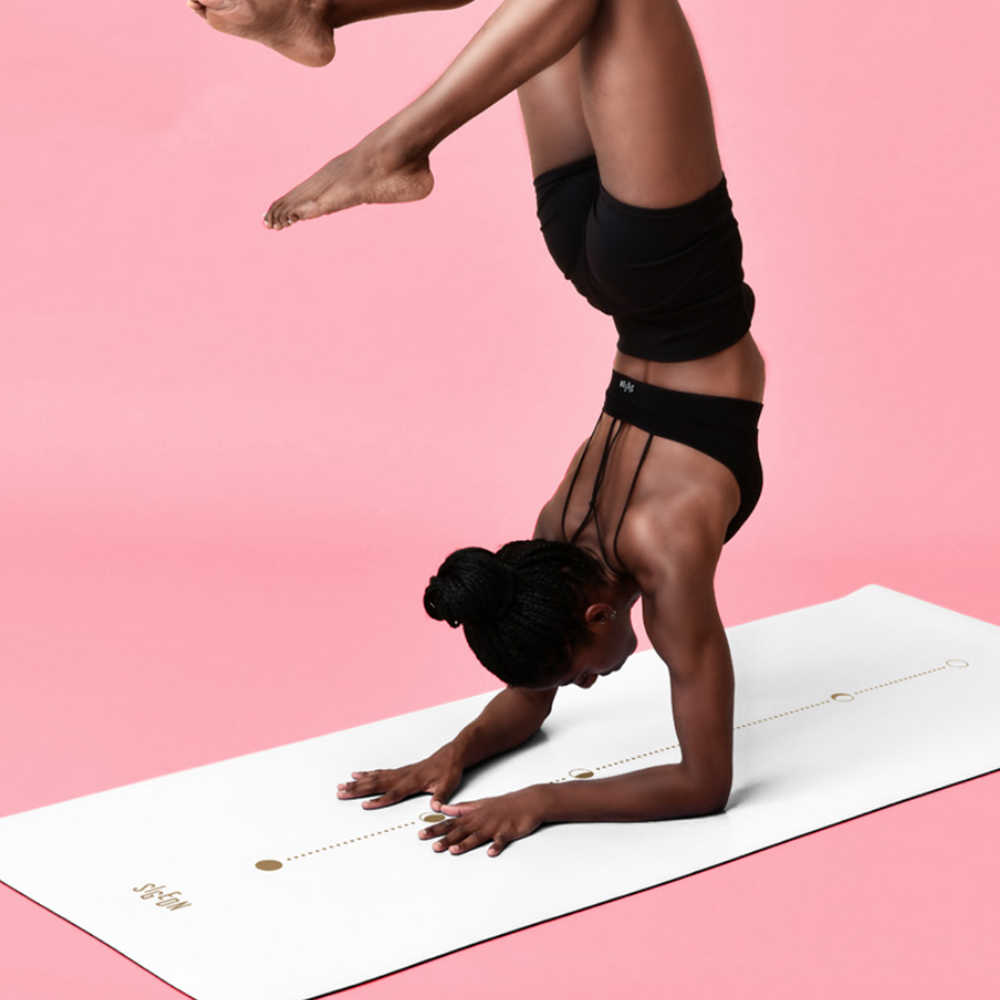 Lotus 乾溼止滑專業型加長加寬天然橡膠中位縣瑜珈墊 5mm 贈專屬收納背袋