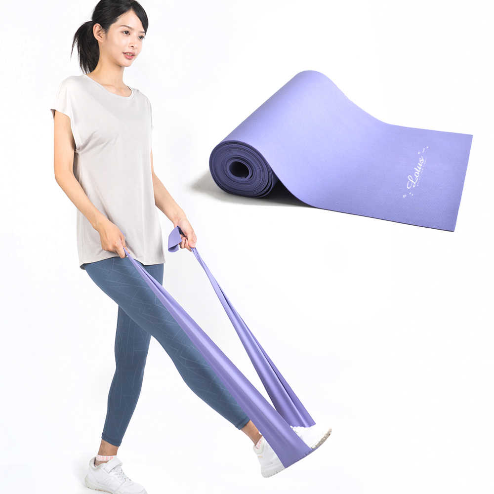 Lotus 台灣製雙面3D立體止滑紋低過敏性瑜珈伸展帶