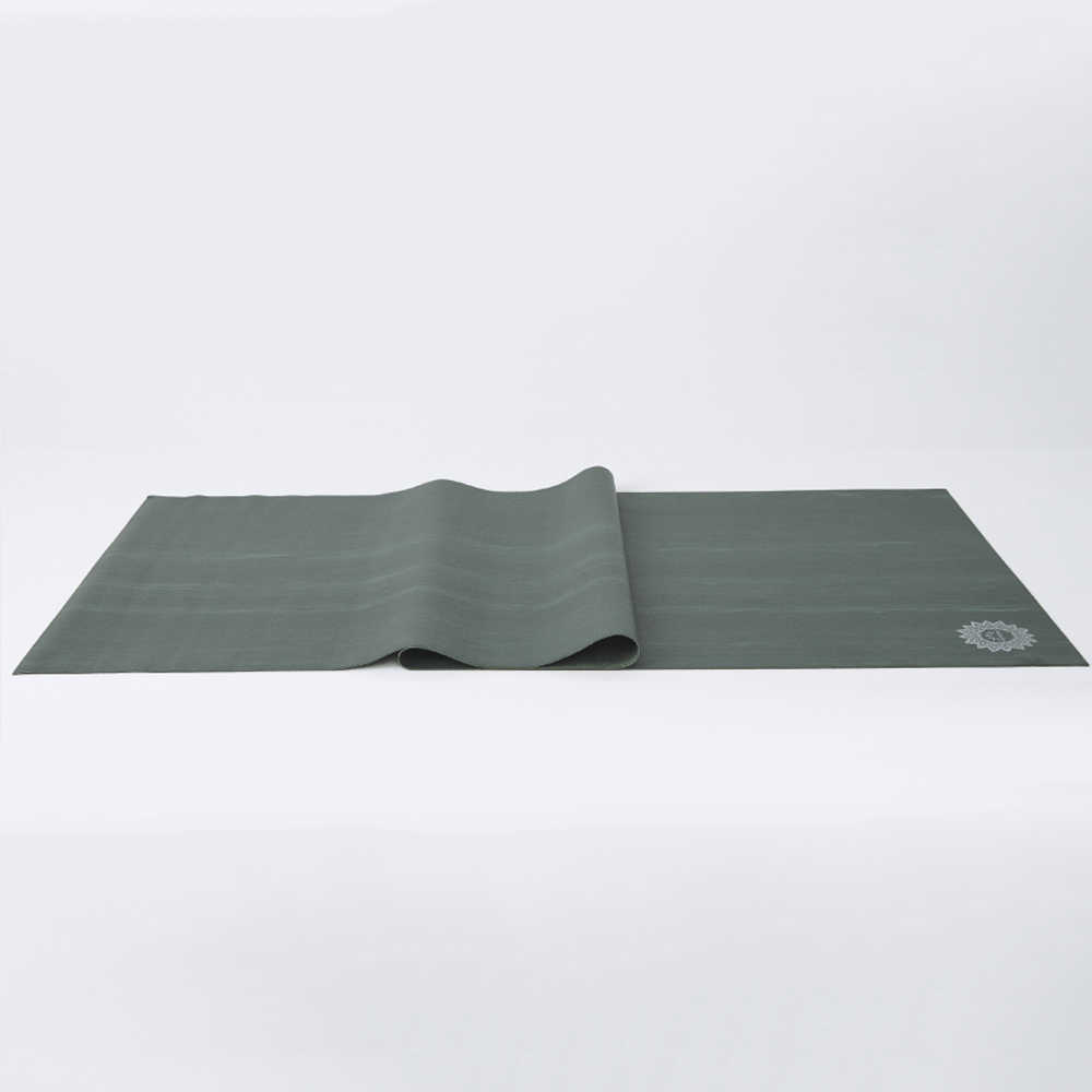 Lotus 乾溼止滑專業隨行式天然橡膠可折疊瑜珈墊1.5mm島嶼森林 贈專屬收納提袋