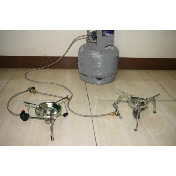 【露戰隊】瓦斯桶雙孔轉接器（ST-2003）文樑 零件 WL02003