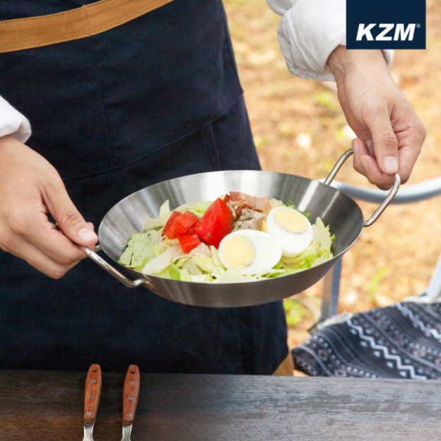 KAZMI KZM 304不鏽鋼碗盤組18P 露營 野餐 不銹鋼盤 不銹鋼碗 不銹鋼餐具 野餐 【露戰隊】