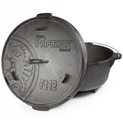 【露戰隊】PM10044、Petromax FT12 Dutch Oven 鑄鐵荷蘭鍋14吋(有腳)