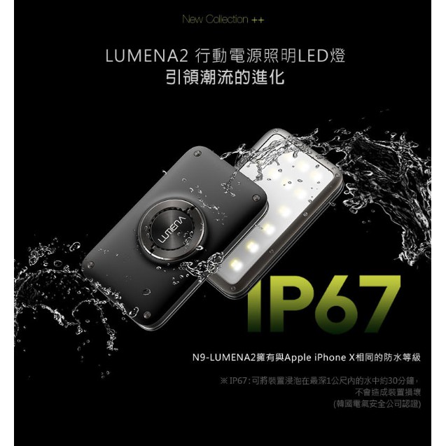 N9-LUMENA2 防水行動電源照明LED燈-綠迷彩【露戰隊】
