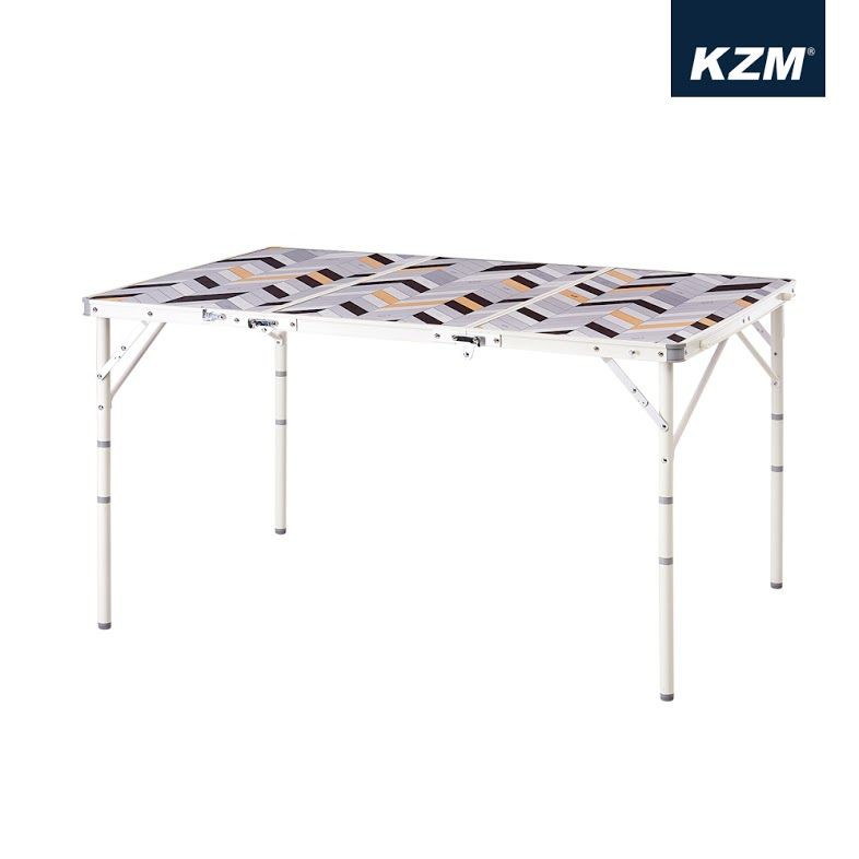 KAZMI KZM 四段式三折合折疊桌含收納袋 露營 戶外 野餐 海邊 沙灘 釣魚 【露戰隊】