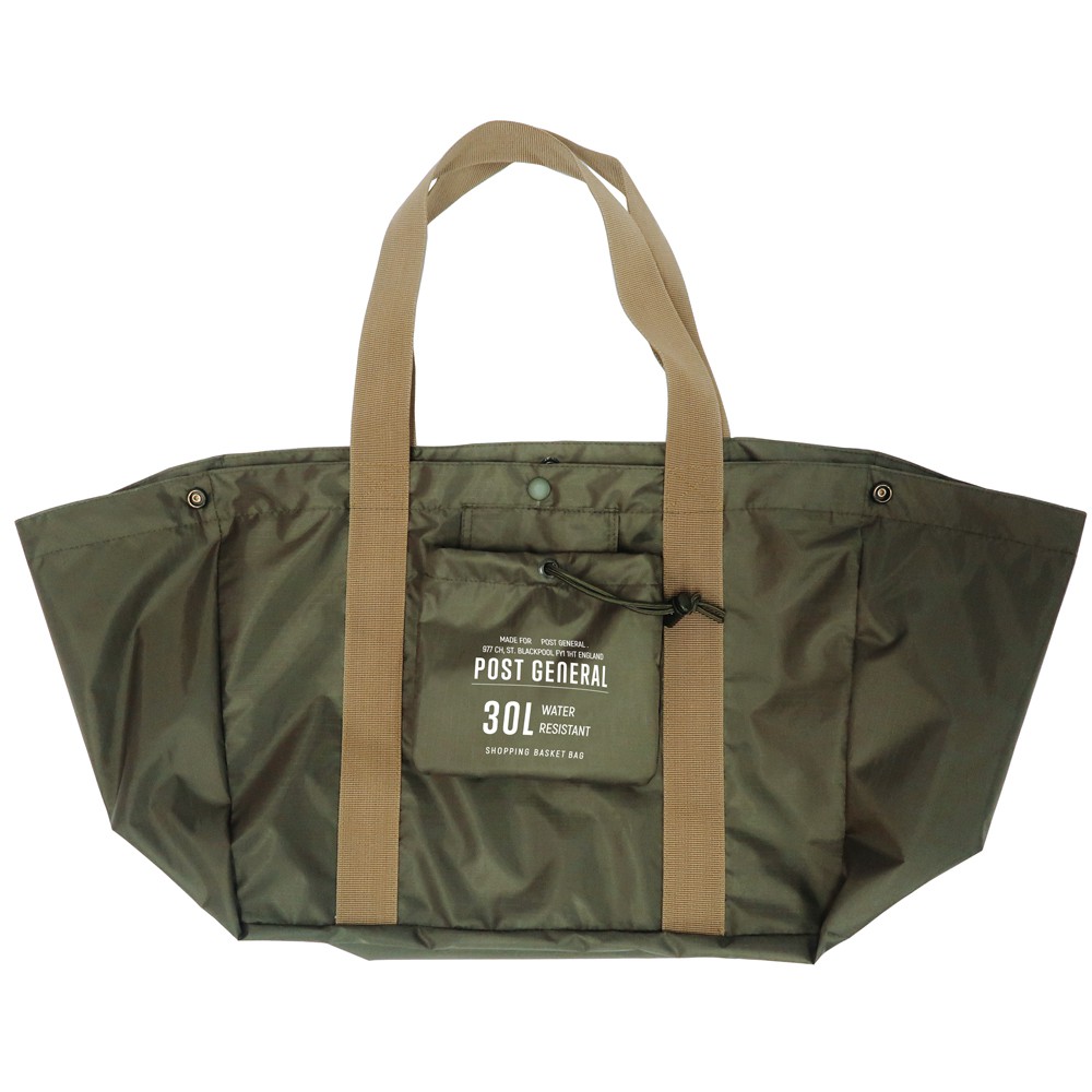 POST GENERAL–環保摺疊輕便防潑水購物袋 手提袋 環保袋 橄欖綠