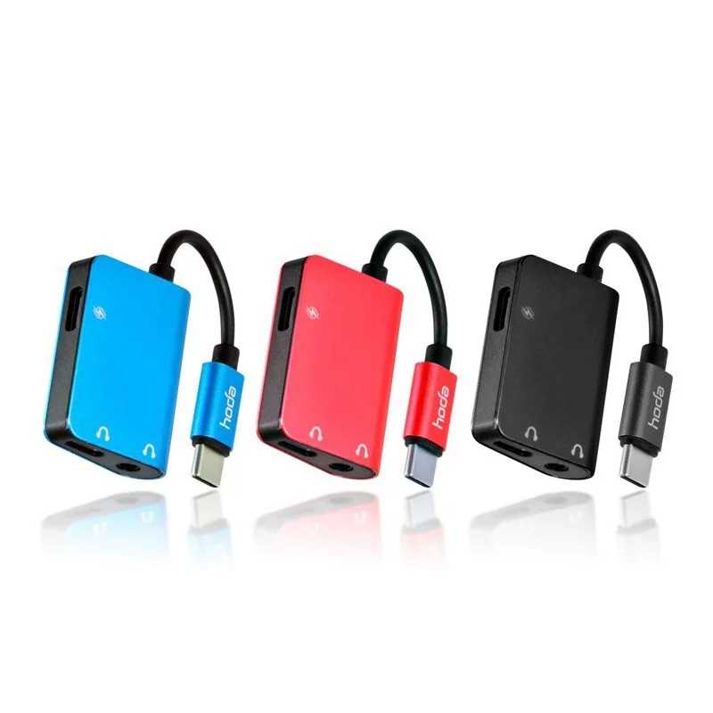 【高飛網通】Hoda【Type-C一分三轉接頭】支持PD充電/3.5mm耳機/TYPE-C耳機