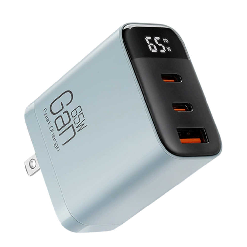 【小婷電腦】IS-K39 65W三孔氮化鎵充電器 1USB+2Type-C QC/PD快充 多種安全防護 三口快充 三合
