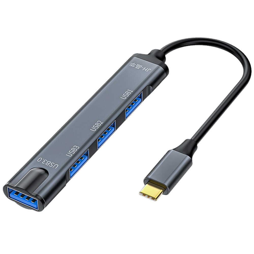 【小婷電腦】HUB-10 Type-C接頭4孔USB集線器 Type-C轉USB-A 四合一 HUB分線器