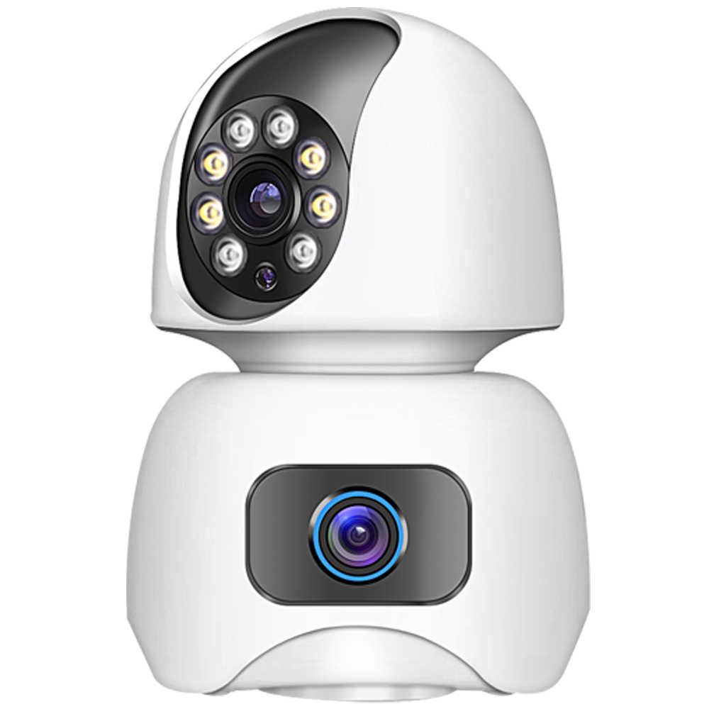 【小婷電腦】監控王 TC181 WiFi智慧雙鏡頭雙屏監控旋轉球網路攝影機 360度旋轉 雙路監控 雙向通話 移動追蹤