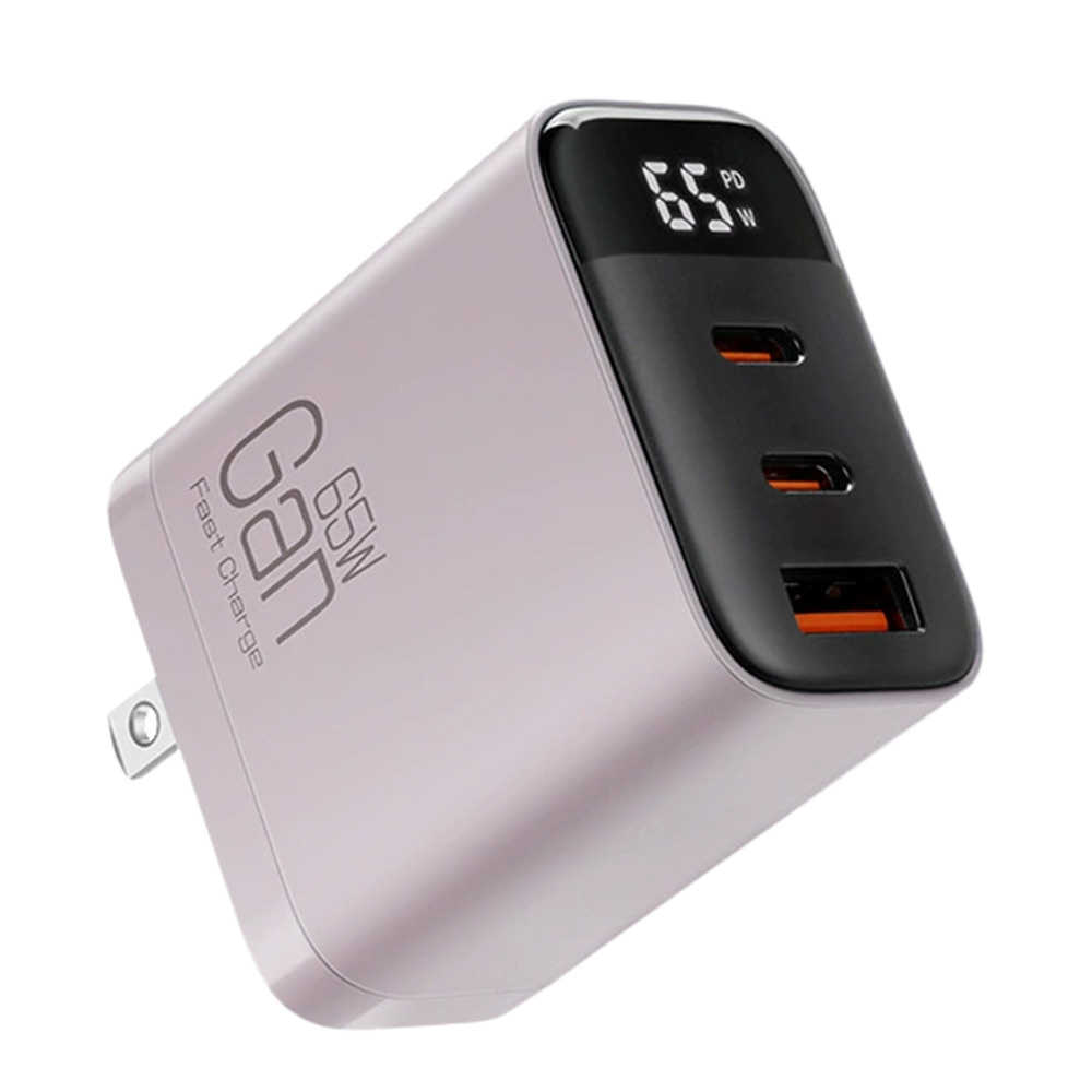 【小婷電腦】IS-K39 65W三孔氮化鎵充電器 1USB+2Type-C QC/PD快充 多種安全防護 三口快充 三合