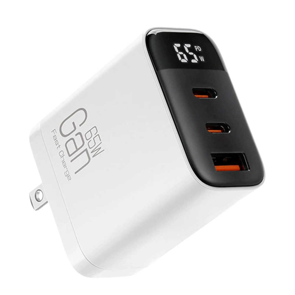 【小婷電腦】IS-K39 65W三孔氮化鎵充電器 1USB+2Type-C QC/PD快充 多種安全防護 三口快充 三合