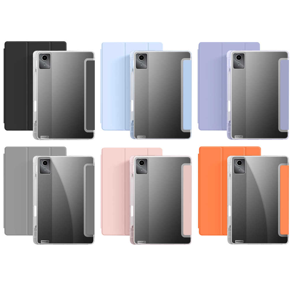 【小婷電腦】Lenovo聯想小新Pad 2024 (TB331FC) 11吋平板電腦專用 帶筆槽防摔透明氣囊軟殼翻蓋可立