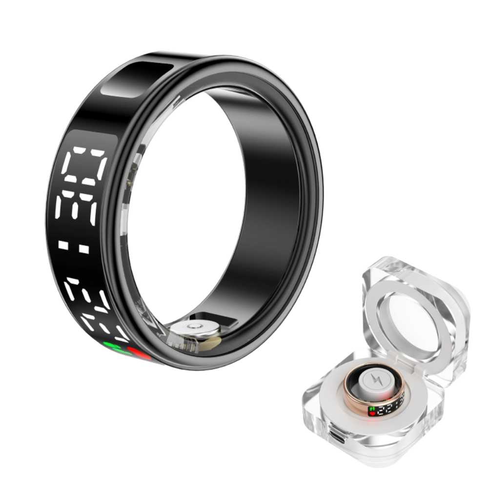 【小婷電腦】BLR-SR08 螢幕顯示觸控智能戒指 24小時監測 健康/心率/睡眠管理 多種運動模式 計步器 遠程遙控拍