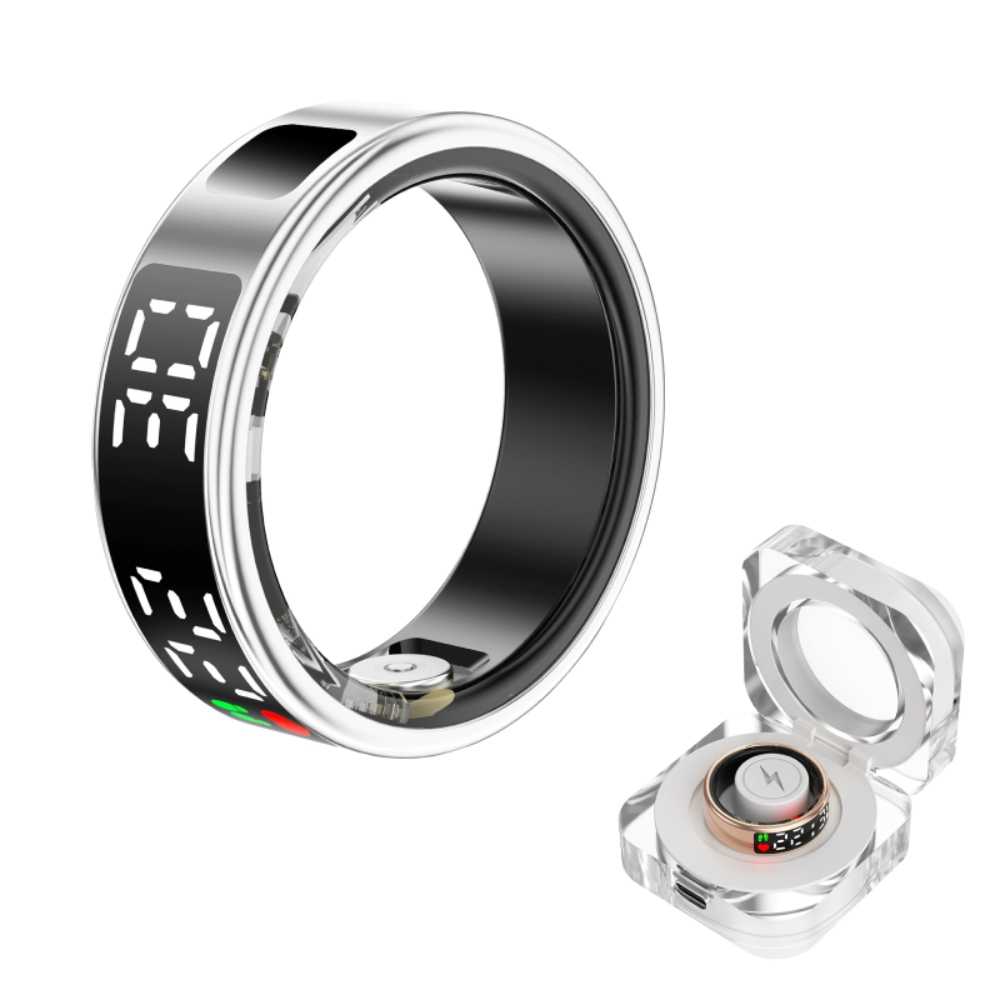 【小婷電腦】BLR-SR08 螢幕顯示觸控智能戒指 24小時監測 健康/心率/睡眠管理 多種運動模式 計步器 遠程遙控拍