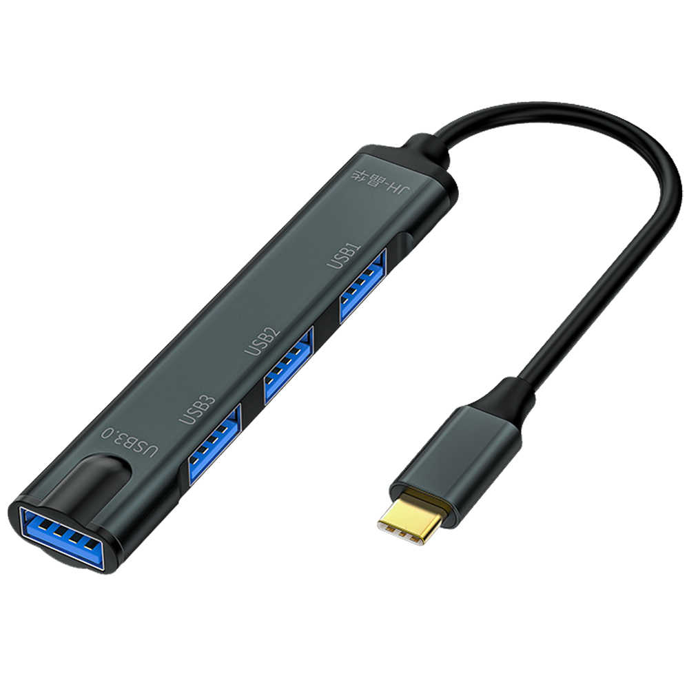 【小婷電腦】HUB-10 Type-C接頭4孔USB集線器 Type-C轉USB-A 四合一 HUB分線器