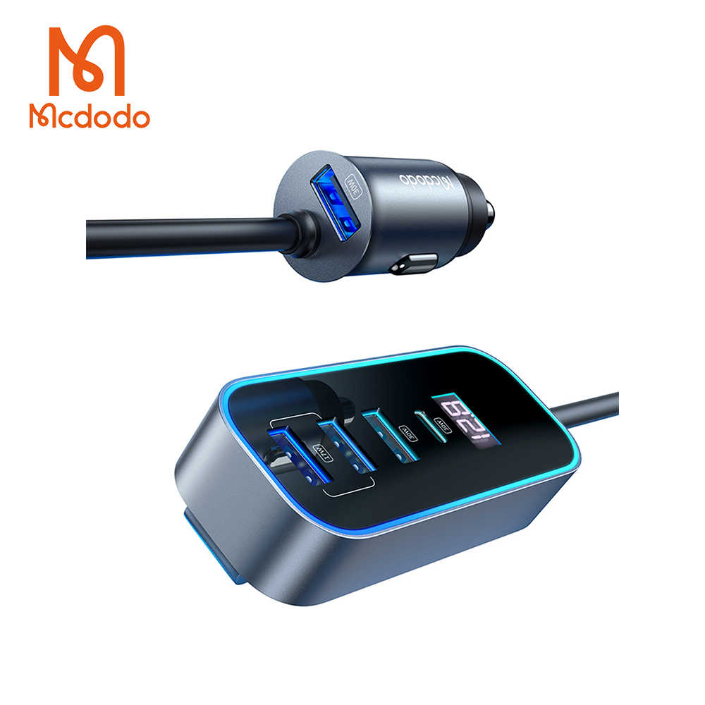 【Mcdodo麥多多】107W 5孔快充車用點菸器充電器/車充(CC-1900)