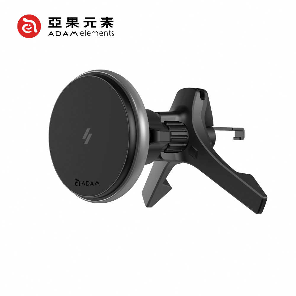 【亞果元素】CQ2 Qi2 15W 旗艦版車用磁吸充電器/車充(1入/支援MagSafe)