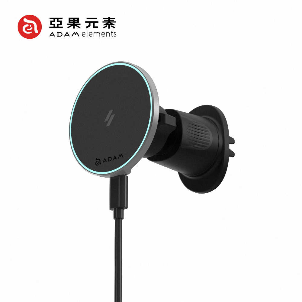 【亞果元素】CQ1 Qi2 15W 極致版車用磁吸充電器/車充(1入/支援MagSafe)