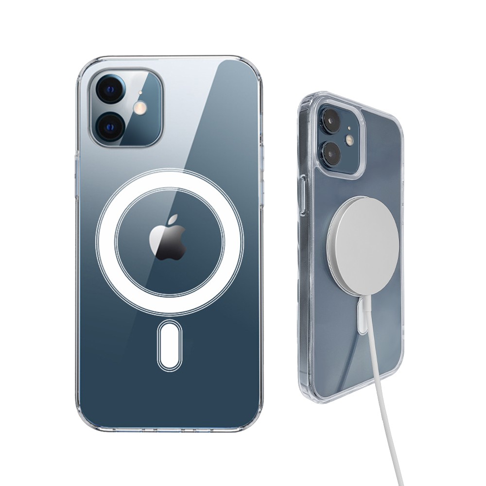 iPhone 12/12 Pro系列 MagSafe磁吸 四角防摔 透明手機保護殼套