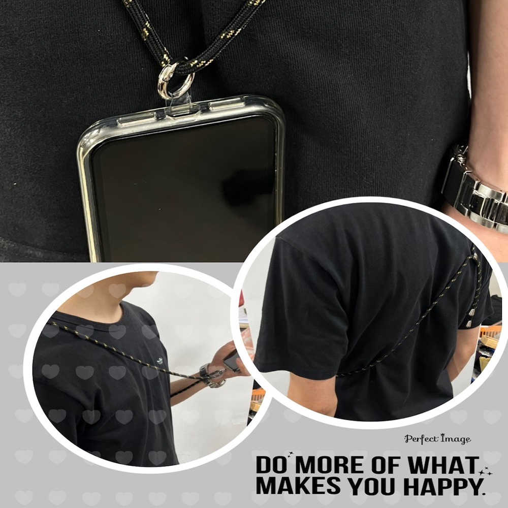 【TIMO】iPhone/安卓 手機通用 棉繩款 掛繩/吊飾 背帶組