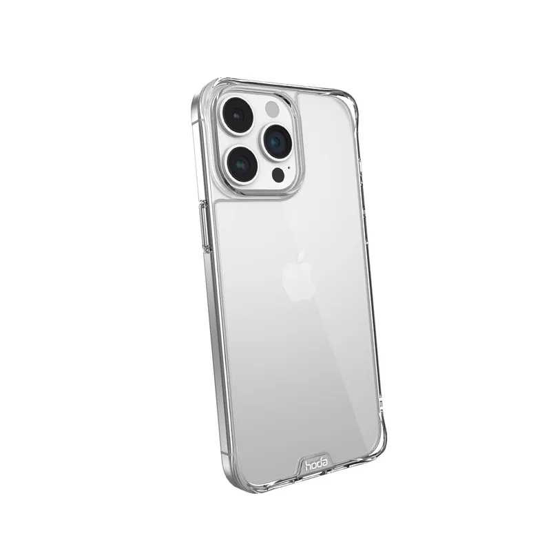 hoda iPhone 15 / 15 Plus / 15 Pro / 15 Pro Max 晶石鋼化玻璃軍規防摔保護殼
