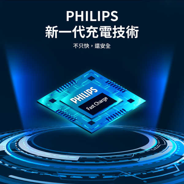 PHILIPS 飛利浦 GaN氮化鎵PD 65W 充電器 DLP6341C