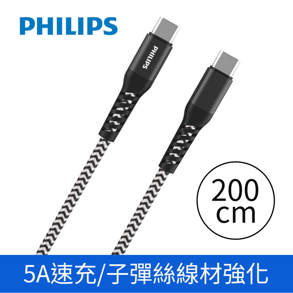 PHILIPS 飛利浦 GaN氮化鎵PD 65W 充電器 DLP6341C