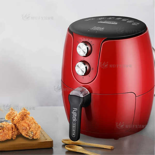 Fujitek富士電通 3.2L智慧型氣炸鍋 紅