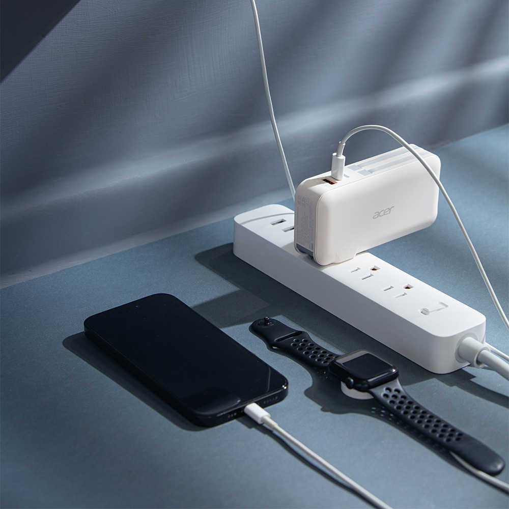 ACER 宏碁 10000mAh 20W 自帶雙線AC行動電源 POT-465