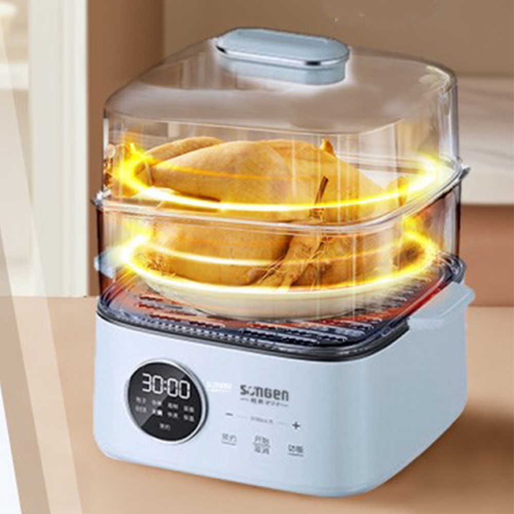 SONGEN 松井 多功能雙層智慧型蒸煮鍋/電火鍋 (透明蒸蓋) SG-1023MS