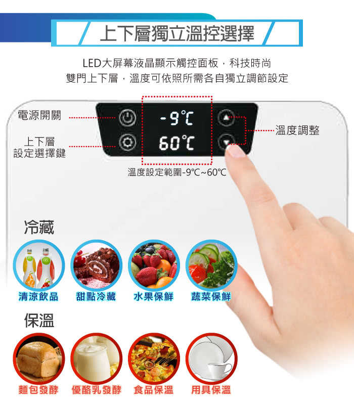 松井 冷暖兩用雙門數控電子冰箱/保溫箱 CLT-18BH