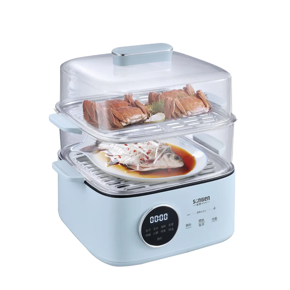SONGEN 松井 多功能雙層智慧型蒸煮鍋/電火鍋 (透明蒸蓋) SG-1023MS