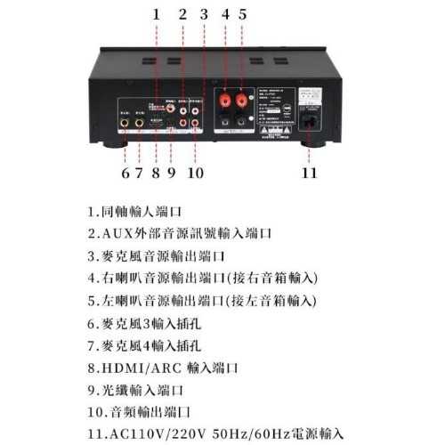 鈞釩音響~EAGLE EA-R700C 專業級數位 無線藍芽HDMI卡拉OK二聲道100W擴大機(公司貨)