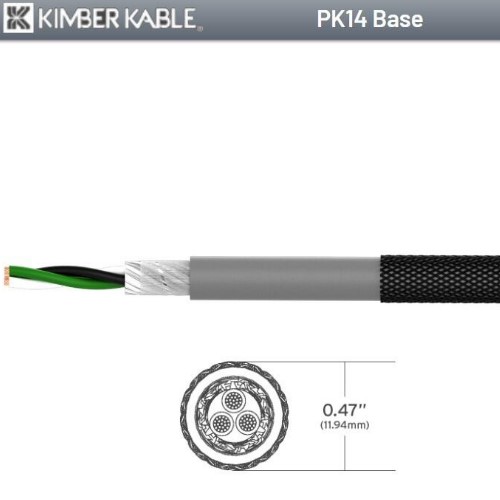 來自美國精品發燒線材Kimber Kable Base PK14採用 14 AWG / 2.08mm² 純銅電源線