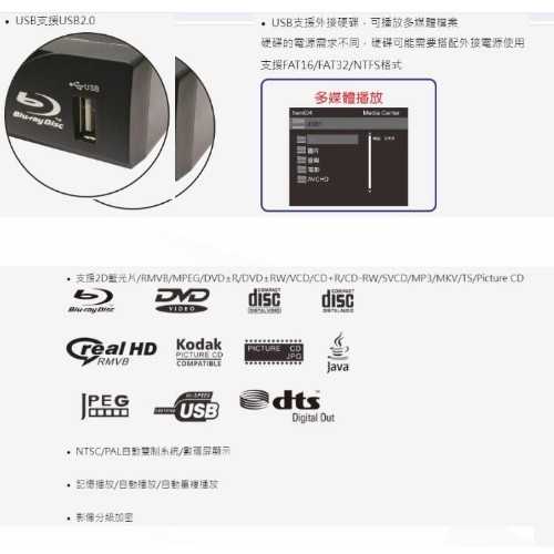 Smith 史密斯BD-320.2聲道 藍光DVD播放機