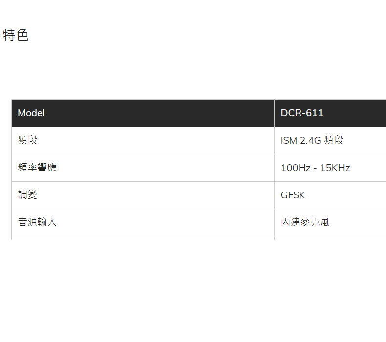 CHIAYO DCR-611子機接收器迷你數位雙向無線導覽翻譯系統 2.4G雙向對通(鋰電池充電式)
