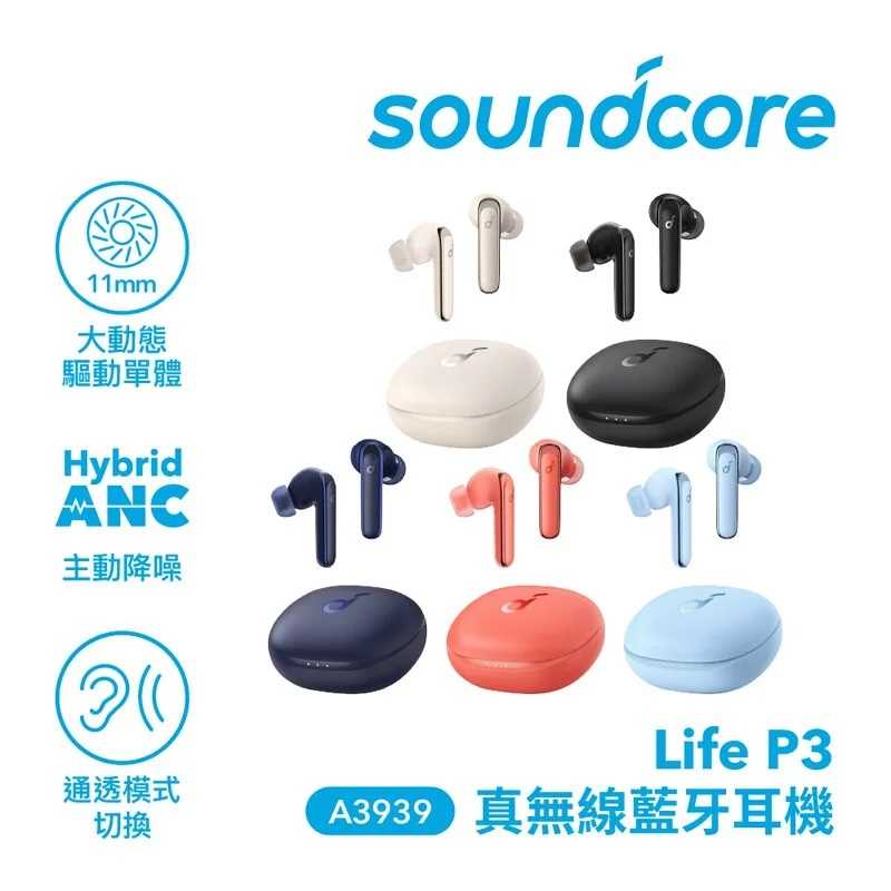 輪播商品：Anker SoundCore Life P3 真無線藍牙耳機