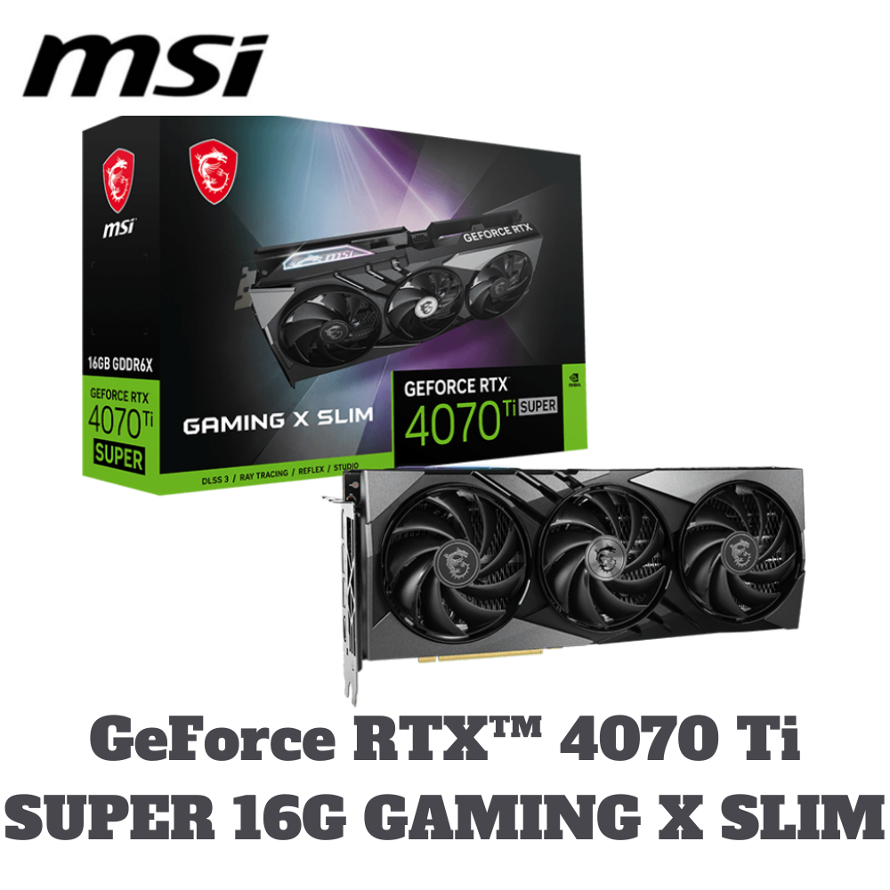 微星 MSI GeForce RTX™ 4070 Ti SUPER 16G GAMING X SLIM 顯示卡
