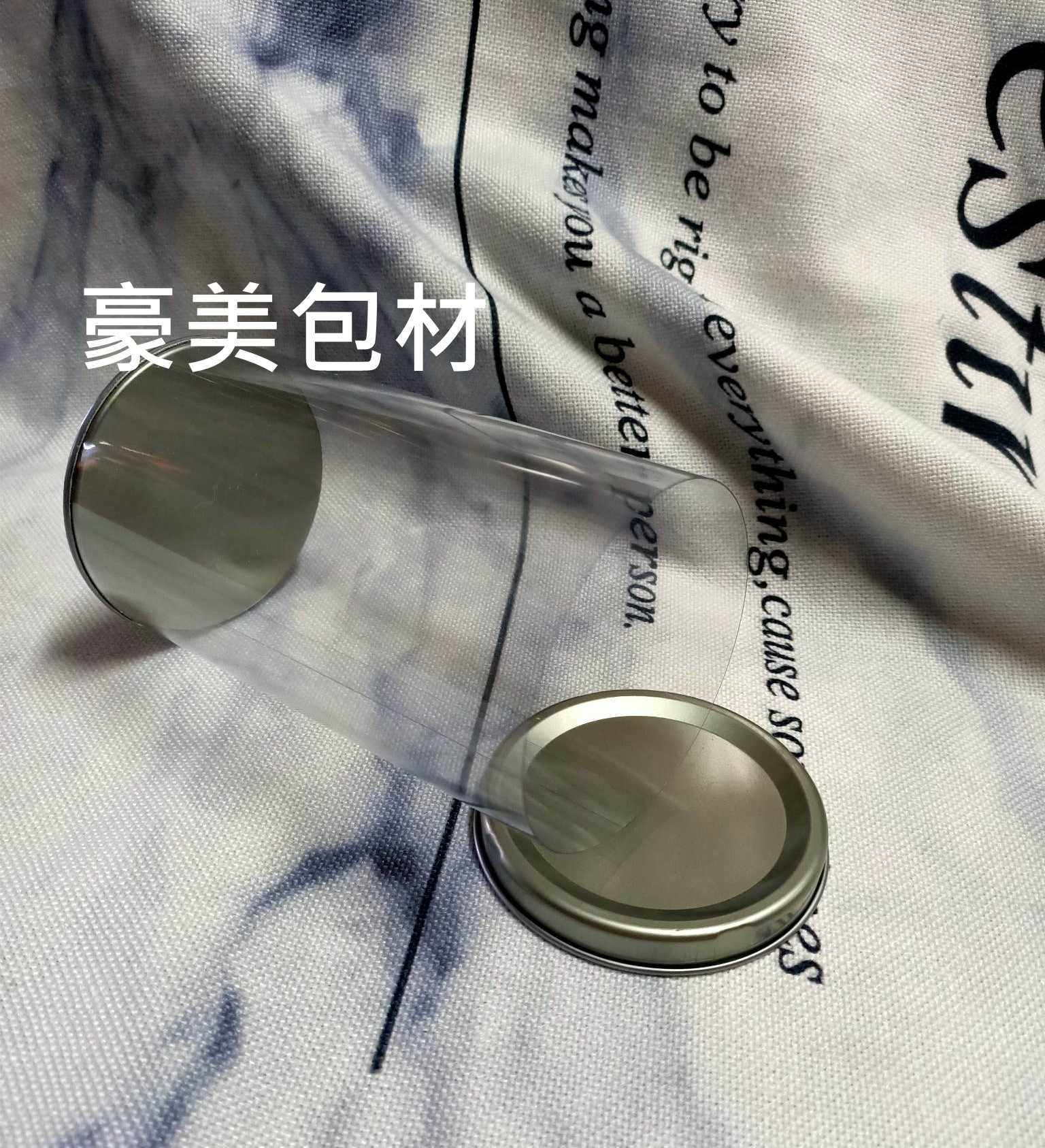 馬口鐵透明圓桶-尺寸:直徑6.3x高20cm-單支賣場-PVC圓筒、塑膠圓桶、乾燥花圓罐、禮品包裝罐、鐵蓋圓管、凹蓋圓桶