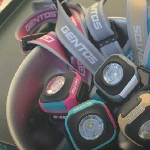 【Gentos】CP四季配色輕便型頭燈 冬 灰- USB充電 260流明 IPX4 CP-260RWG 1公尺防摔測試