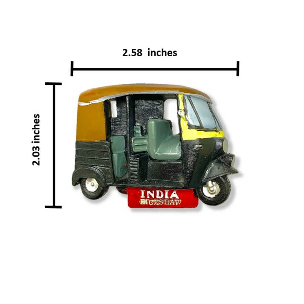 印度嘟嘟車紀念磁鐵+印度 哈爾曼迪爾文青電繡【2件組】 造型立體磁鐵 大門磁鐵 冰箱磁鐵 白板磁鐵 辦公磁鐵