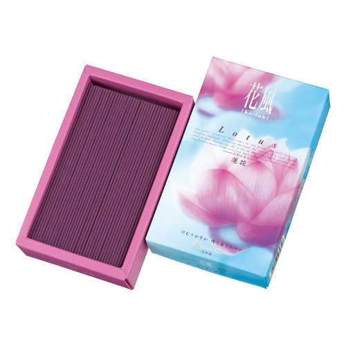 【日本香堂Nippon Kodo】日本製線香–花風 蓮花(大) 約200g 臥香 薰香 線香 沈香 檀香 香氛 芳香 擴