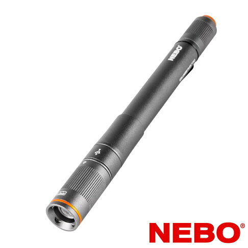 【NEBO】哥倫布 隨身手電筒-USB充電 250流明 IP67 NEB-POC-0008-G 雙電源模式，充電或電池自